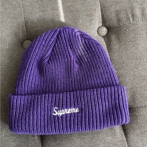 Supreme Purple Beanie